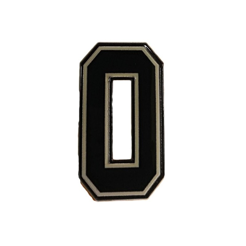 Helmet Bold Number Sticker Black