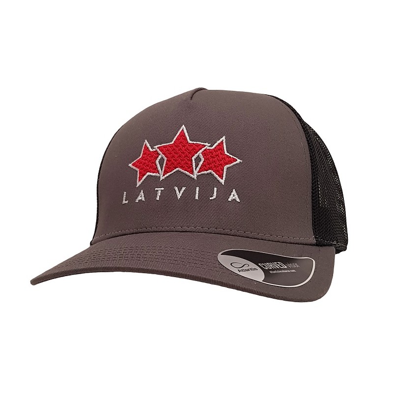 Latvija Three Star Curved Snapback