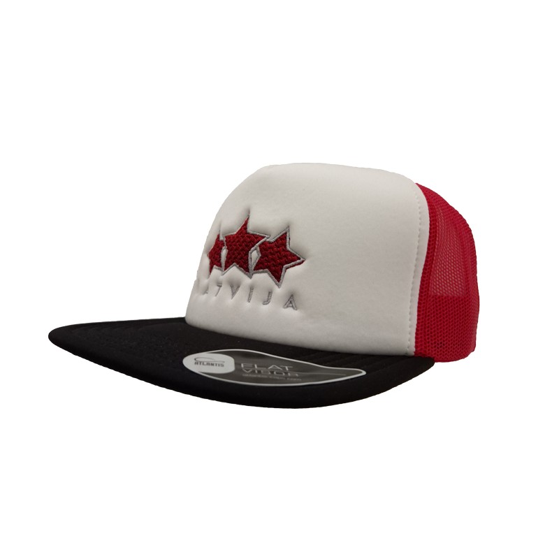 Latvija Three Star Flat Visor Snapback