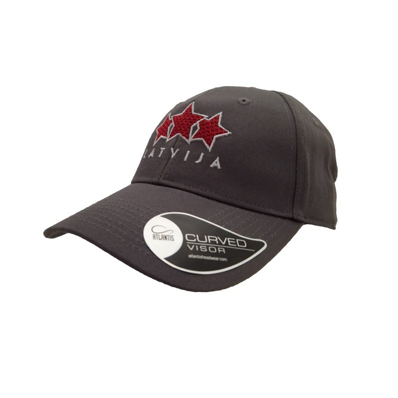 Latvija Three Star Curved Visor Strapback