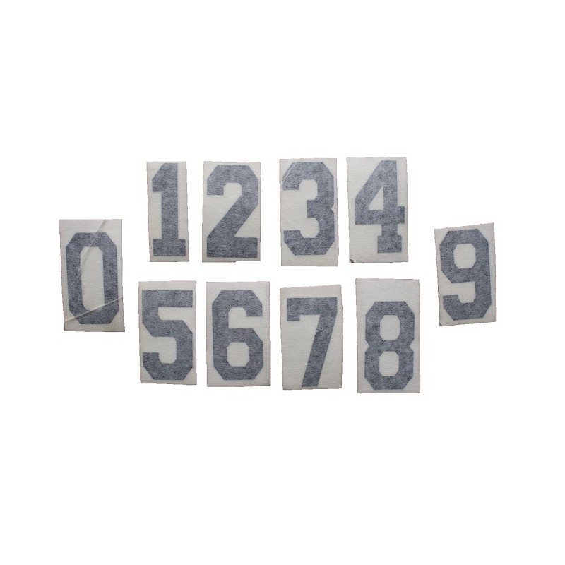 Helmet Number Sticker Black